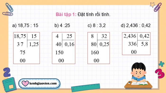 Giáo án điện tử Toán 5 chân trời Bài 41: Em làm được những gì?