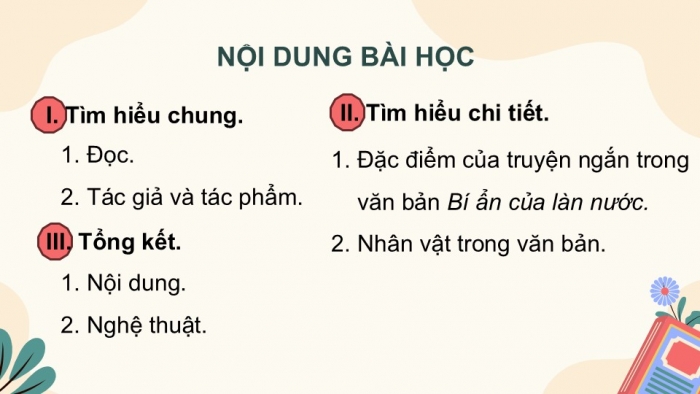 Giáo án điện tử Ngữ văn 9 kết nối Bài 5: Bí ẩn của làn nước (Bảo Ninh)