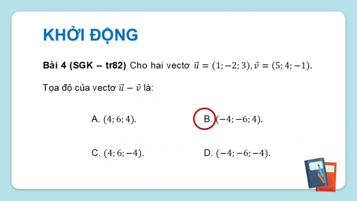 Giáo án điện tử Toán 12 cánh diều Bài tập cuối chương II