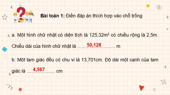 Giáo án PPT dạy thêm Toán 5 Cánh diều bài 39: Luyện tập chung