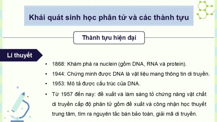 Giáo án điện tử chuyên đề Sinh học 12 chân trời Ôn tập CĐ 1