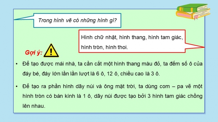 Giáo án điện tử Toán 5 kết nối Bài 28: Thực hành và trải nghiệm đo, vẽ, lắp ghép, tạo hình