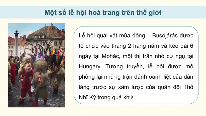 Giáo án điện tử Mĩ thuật 5 cánh diều Bài 8: Lễ hội hoá trang