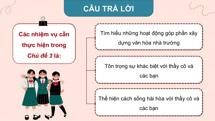 Giáo án điện tử Hoạt động trải nghiệm 9 chân trời bản 1 Chủ đề 3 Tuần 9