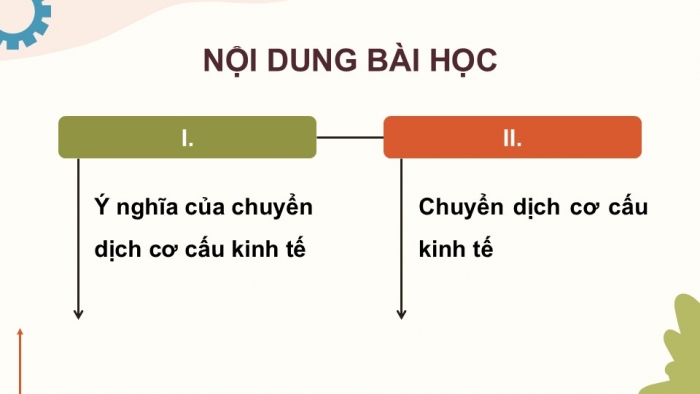 Giáo án điện tử Địa lí 12 kết nối Bài 10: Chuyển dịch cơ cấu kinh tế