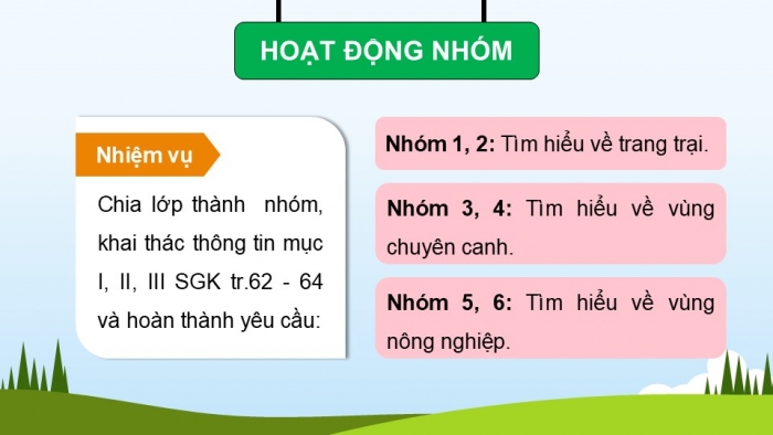 Giáo án điện tử Địa lí 12 kết nối Bài 13: Tổ chức lãnh thổ nông nghiệp