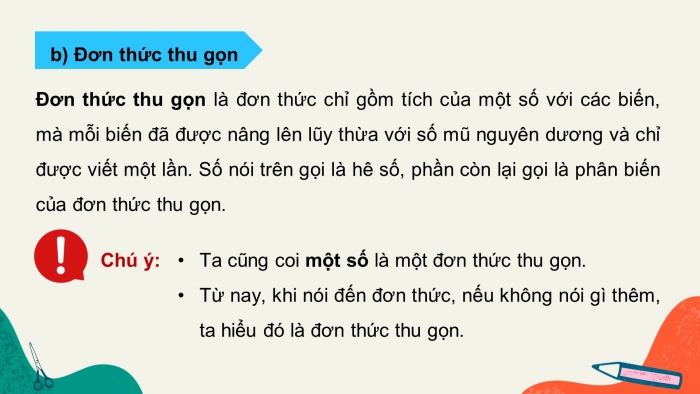 Giáo án PPT dạy thêm Toán 8 cánh diều Bài 1: Đơn thức nhiều biến. Đa thức nhiều biến