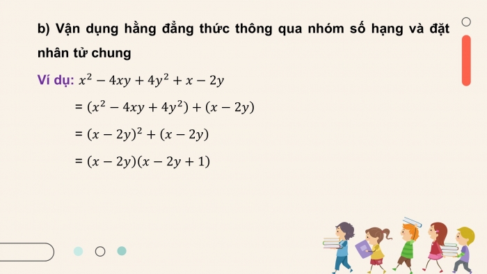 Giáo án PPT dạy thêm Toán 8 cánh diều Bài 4: Vận dụng hằng đẳng thức vào phân tích đa thức thành nhân tử