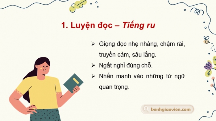 Giáo án PPT dạy thêm Tiếng Việt 5 cánh diều Bài 7: Tiếng ru, Luyện tập về đại từ