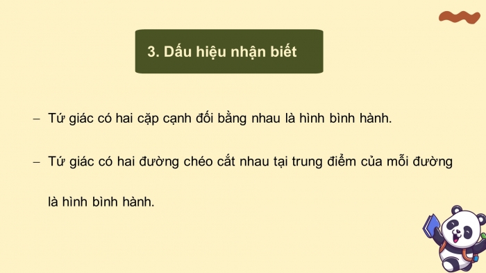 Giáo án PPT dạy thêm Toán 8 cánh diều Bài 4: Hình bình hành