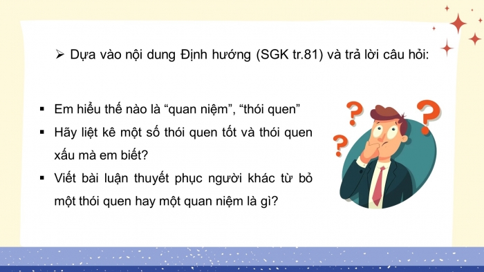 Giáo án điện tử ngữ văn 10 cánh diều tiết: Viết bài luận thuyết phục người khác từ bỏ một thói quen hay một quan niệm