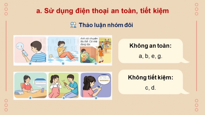 Giáo án điện tử Công nghệ 5 kết nối Bài 5: Sử dụng điện thoại (P2)