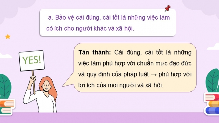 Giáo án điện tử Đạo đức 5 kết nối Bài 4: Bảo vệ cái đúng, cái tốt (P2)