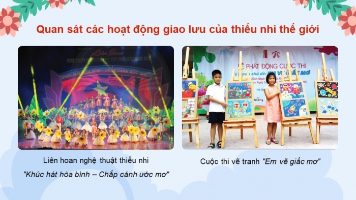 Giáo án điện tử Mĩ thuật 5 chân trời bản 1 Bài 2: Thiếu nhi thế giới với hoà bình