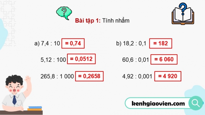 Giáo án điện tử Toán 5 chân trời Bài 38: Em làm được những gì?