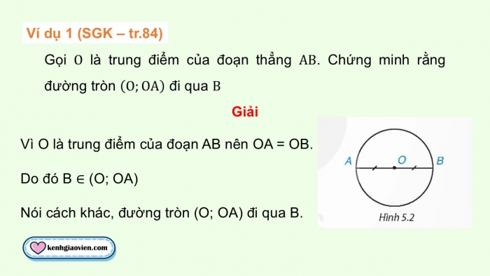 Giáo án điện tử Toán 9 kết nối Bài 13: Mở đầu về đường tròn