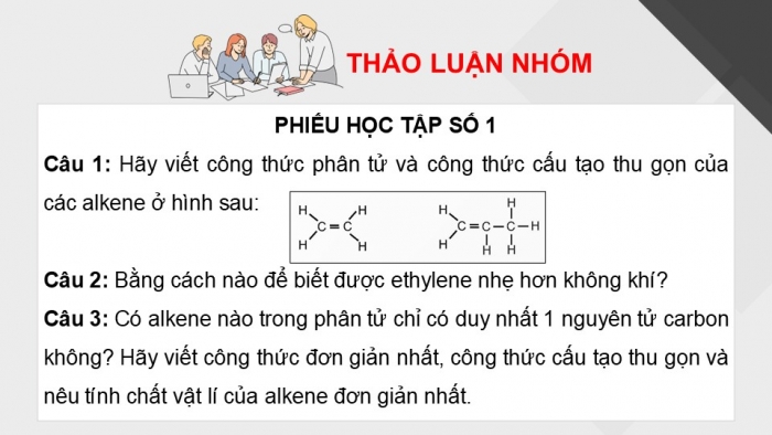 Giáo án điện tử KHTN 9 chân trời - Phân môn Hoá học Bài 22: Alkene