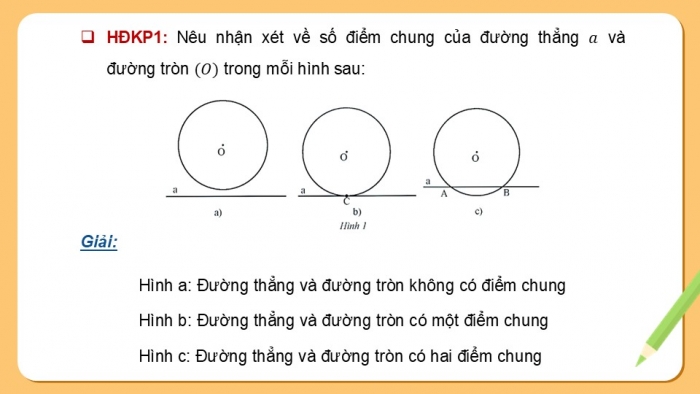 Giáo án điện tử Toán 9 chân trời Bài 2: Tiếp tuyến của đường tròn