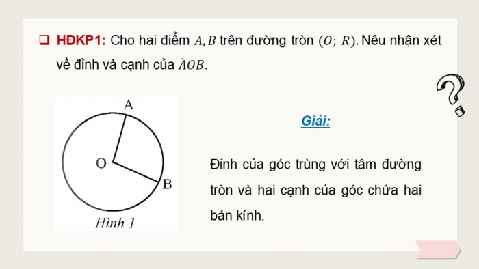 Giáo án điện tử Toán 9 chân trời Bài 3: Góc ở tâm, góc nội tiếp