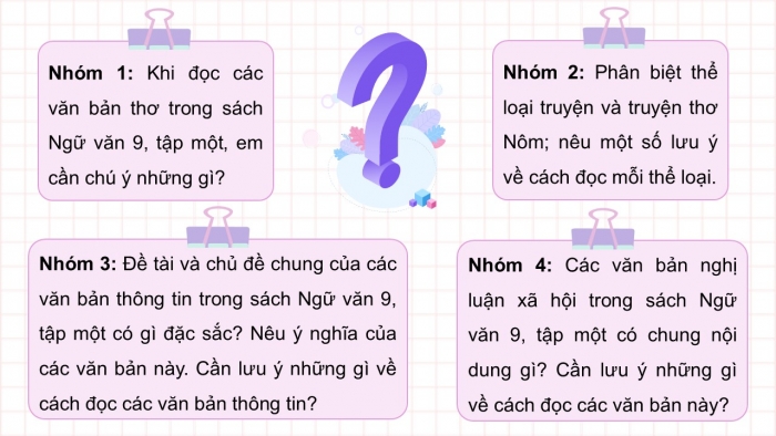 Giáo án điện tử Ngữ văn 9 cánh diều Bài Ôn tập và tự đánh giá cuối học kì I