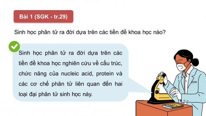 Giáo án điện tử chuyên đề Sinh học 12 cánh diều Ôn tập CĐ 1