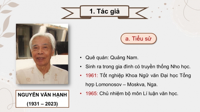 Giáo án điện tử Ngữ văn 12 cánh diều Bài 5: Phân tích bài thơ 