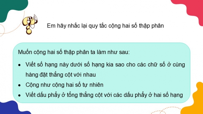 Giáo án PPT dạy thêm Toán 5 Kết nối bài 31: Ôn tập các phép tính với số thập phân