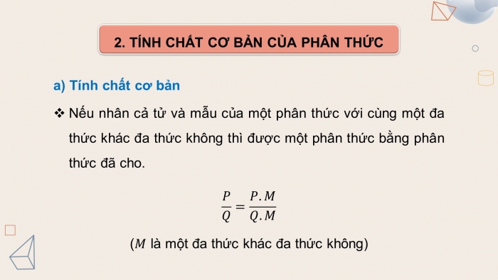 Giáo án PPT dạy thêm Toán 8 cánh diều Bài 1: Phân thức đại số