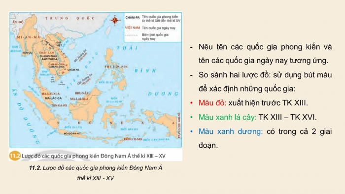 Giáo án điện tử lịch sử 7 chân trời bài 11: Khái quát về Đông Nam Á từ nửa sau thế kỉ X đến nửa đầu thế kỉ XVI