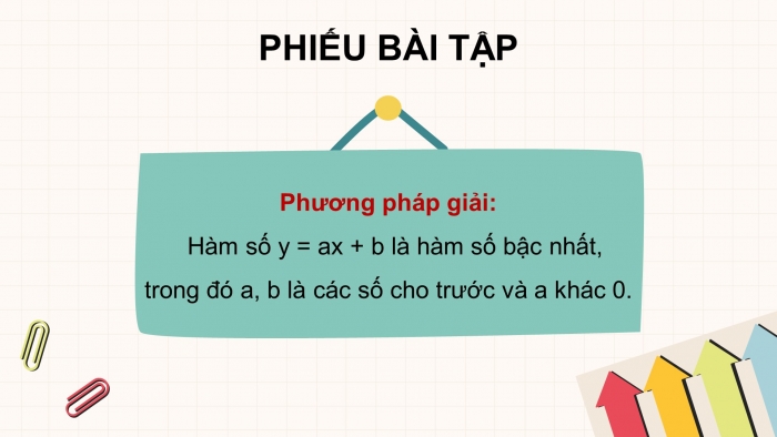 Giáo án PPT dạy thêm Toán 8 cánh diều Bài 3: Hàm số bậc nhất y = ax + b (a ≠ 0)