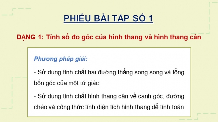 Giáo án PPT dạy thêm Toán 8 cánh diều Bài 3: Hình thang cân