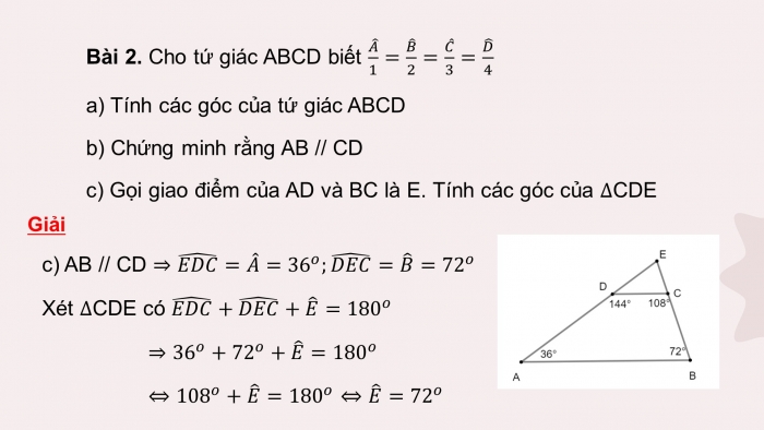 Giáo án PPT dạy thêm Toán 8 cánh diều Bài tập cuối chương V