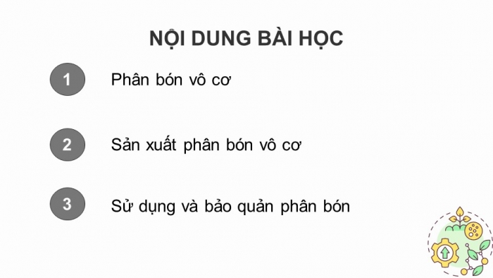 Giáo án điện tử chuyên đề Hoá học 11 chân trời Bài 2: Phân bón vô cơ