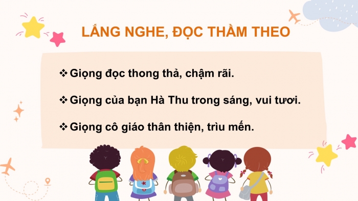 Giáo án điện tử bài 2: Lắng nghe ước mơ