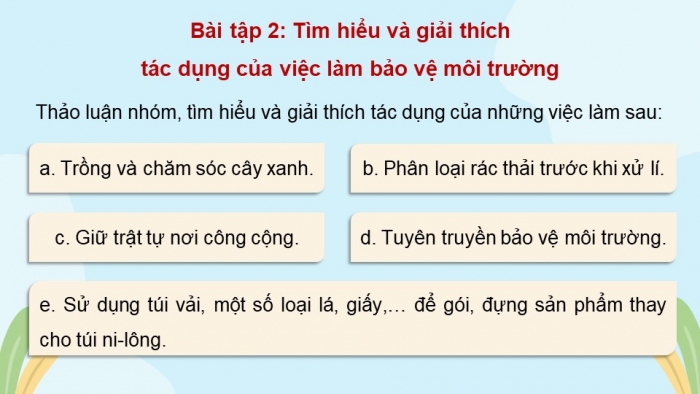 Giáo án điện tử Đạo đức 5 kết nối Bài 5: Bảo vệ môi trường sống (P2)