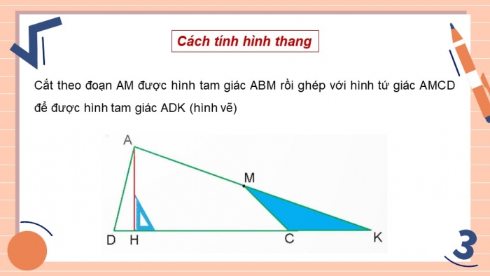 Giáo án điện tử Toán 5 kết nối Bài 26: Hình thang. Diện tích hình thang (P2)