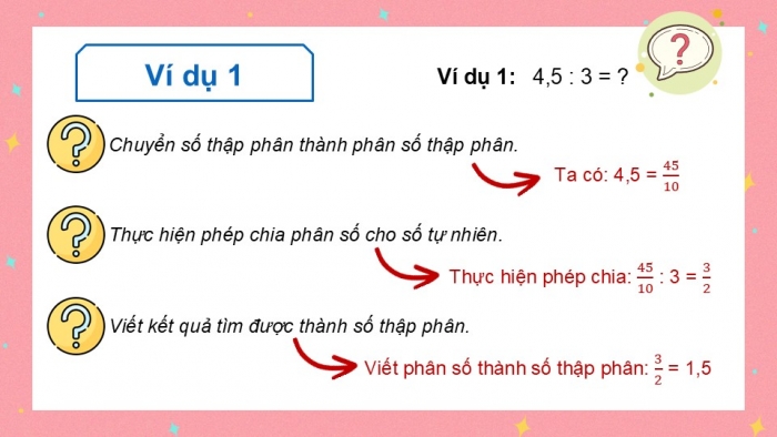 Giáo án điện tử Toán 5 chân trời Bài 35: Chia một số thập phân cho một số tự nhiên