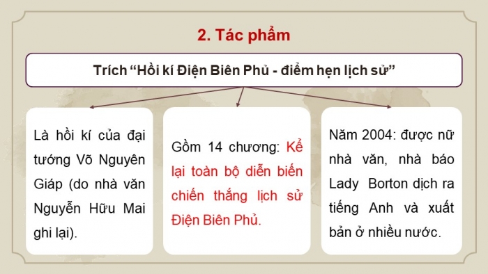 Giáo án PPT dạy thêm Ngữ văn 12 Cánh diều bài 3: Quyết định khó khăn nhất (Trích Điện Biên Phủ - điểm hẹn lịch sử - Võ Nguyên Giáp)