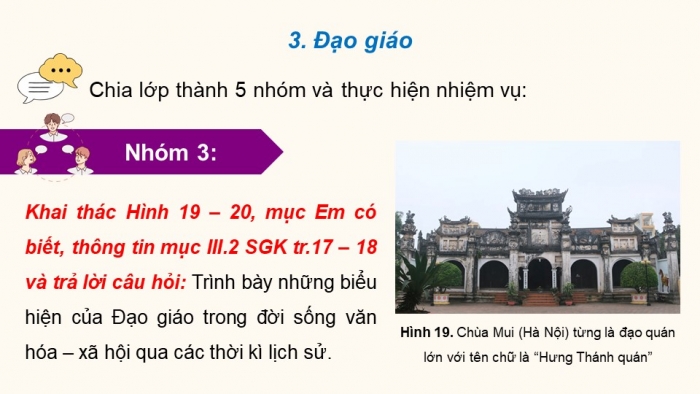 Giáo án điện tử chuyên đề Lịch sử 12 kết nối CĐ 1: Lịch sử tín ngưỡng và tôn giáo ở Việt Nam (P5)