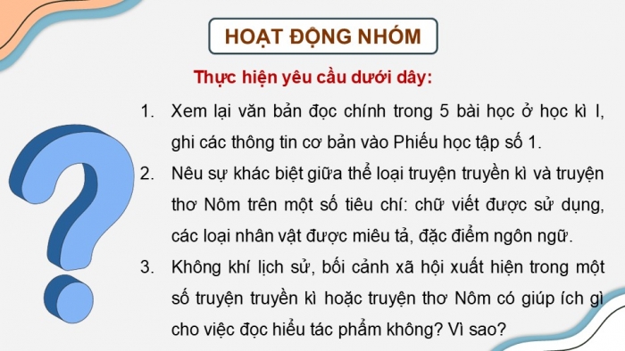 Giáo án điện tử Ngữ văn 9 kết nối Bài Ôn tập học kì I