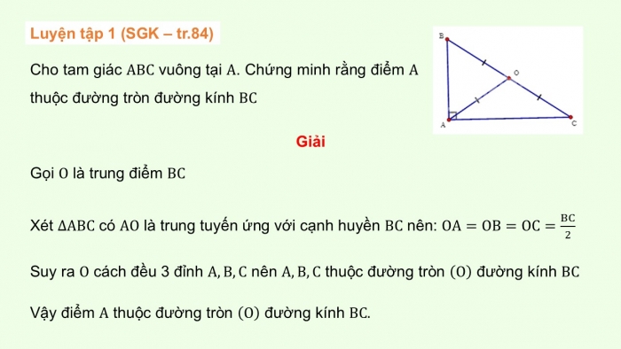 Giáo án điện tử Toán 9 kết nối Bài 13: Mở đầu về đường tròn