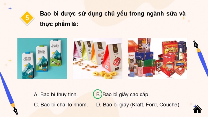 Giáo án điện tử Mĩ thuật 9 chân trời bản 1 Bài 7: Thiết kế và trang trí bao bì