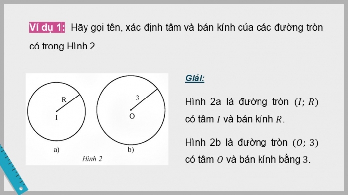 Giáo án điện tử Toán 9 chân trời Bài 1: Đường tròn