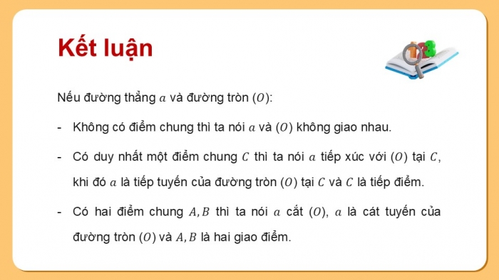 Giáo án điện tử Toán 9 chân trời Bài 2: Tiếp tuyến của đường tròn