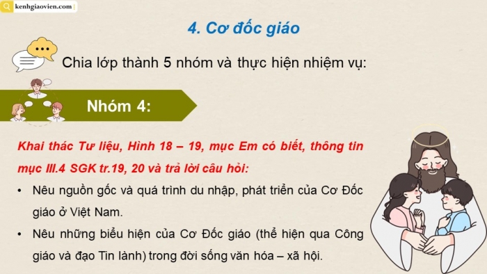 Giáo án điện tử chuyên đề Lịch sử 12 cánh diều CĐ 1: Lịch sử tín ngưỡng và tôn giáo ở Việt Nam (P7)