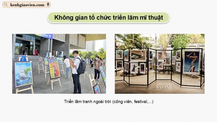 Giáo án điện tử Mĩ thuật 12 Lí luận và Lịch sử mĩ thuật Kết nối Bài 1: Khái quát về hoạt động triển lãm mĩ thuật