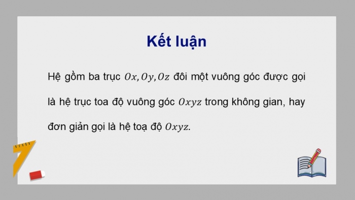 Giáo án điện tử Toán 12 cánh diều Bài 2: Tọa độ của vectơ