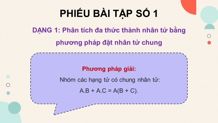 Giáo án PPT dạy thêm Toán 8 cánh diều Bài 4: Vận dụng hằng đẳng thức vào phân tích đa thức thành nhân tử