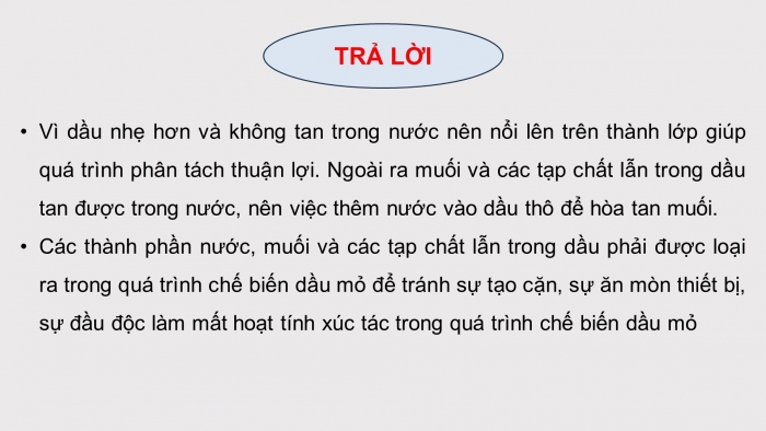 Giáo án điện tử chuyên đề Hoá học 11 chân trời Bài 8: Chế biến dầu mỏ