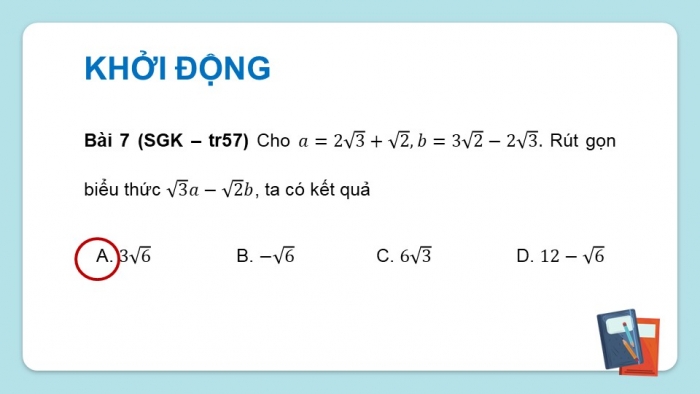 Giáo án điện tử Toán 9 chân trời Bài tập cuối chương 3